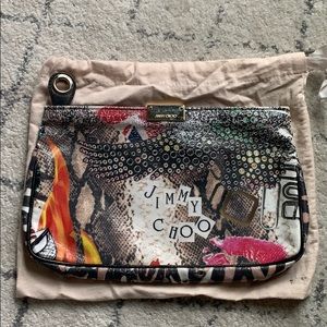 Jimmy Choo graphic clutch